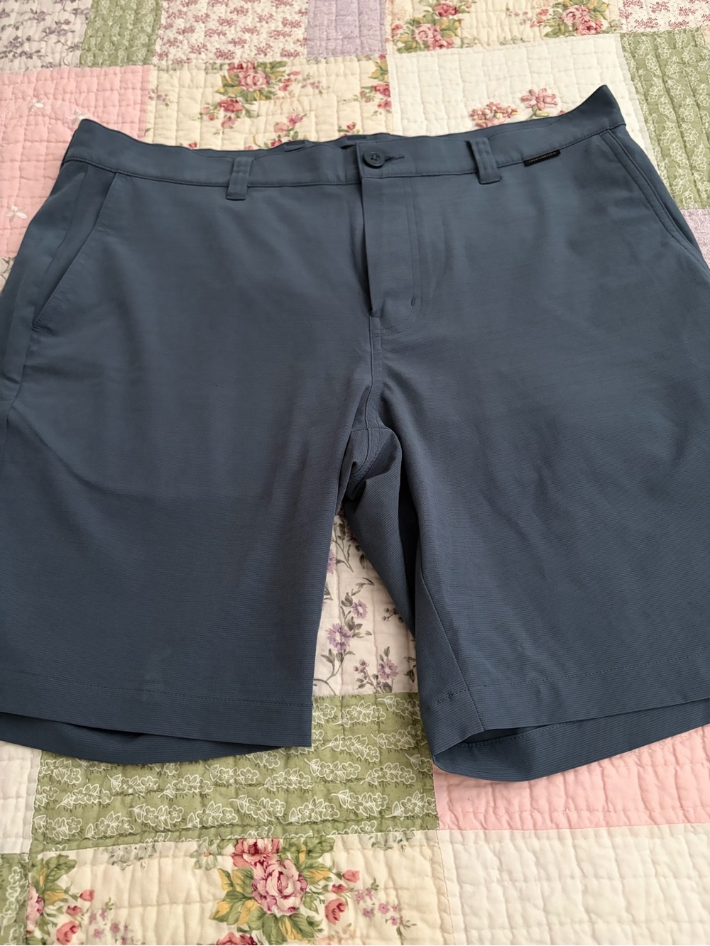 TravisMathew Slate Blue Hybrid Performance Shorts